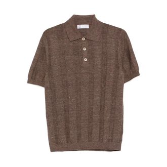 Brunello Cucinelli Ribbed Polo Shirt