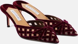 Aquazzura Romance 65 velvet mules