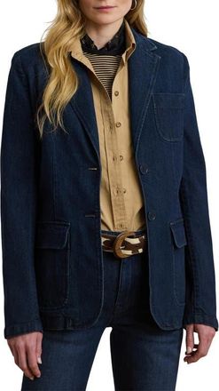 Lauren Ralph Lauren Denim Blazer in Balassi Wash at Nordstrom, Size 4