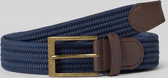 Barbour G&uuml;rtel mit Webmuster Modell NEVIS in Marine, Gr&ouml;&szlig;e L