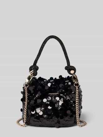 Guess Handtasche mit Label-Detail in Black, Gr&ouml;&szlig;e 1