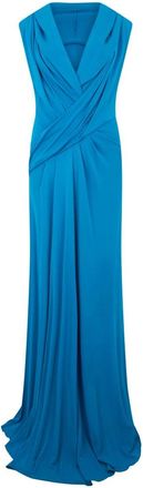 Alberta Ferretti Elegant Lange Jurk - Dames - Avondkleed - Blauw - L - Kleedjes