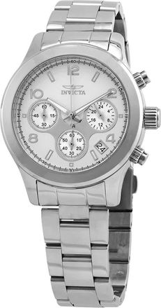 Invicta Angel Chronograph Silver Dial Ladies Watch 19216