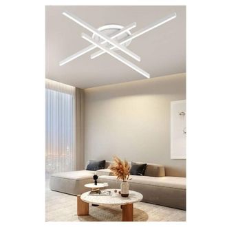 Trade Shop Trade Shop Traesio - Trade Shop - Plafoniera Led 45 W Bianca Da Soffitto Lampadario Luce 6500k 4000k 3000k Pn-21b