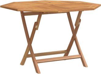 vidaXL Mesa De Jard&iacute;n Plegable Madera Maciza De Teca 110x110x75 Cm Vidaxl