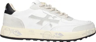 Premiata Hombres Deportivas Piel Blanco/Gris