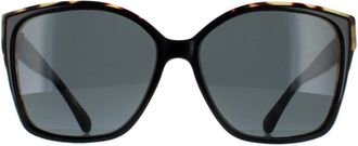 Michael Kors Square Bi Layer Black and Amber Tortoise Dark Grey MK2201 Malia