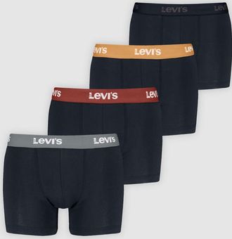 Levi's Calzoncillos b&oacute;xer Levis Repeat Logo: paquete de 4 - Hombre - L - Negro / Ref