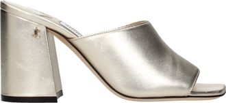 Jimmy Choo London Skylah Mujers Sandalias Piel Dorado/Champ&aacute;n