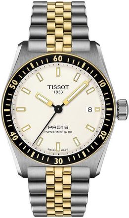 Tissot PR516 Powermatic 80 Automatic Bracelet Watch, 38mm in Two Tone at Nordstrom