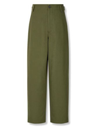 STUDIO TOMBOY Pantaloni in cotone con cintura - Verde