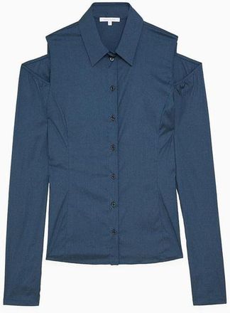Patrizia Pepe Blue Cotton Womens Blouse