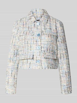 Rich & Royal Regular Fit Blazer in Boucl&eacute;-Optik in Hellblau, Gr&ouml;&szlig;e 34