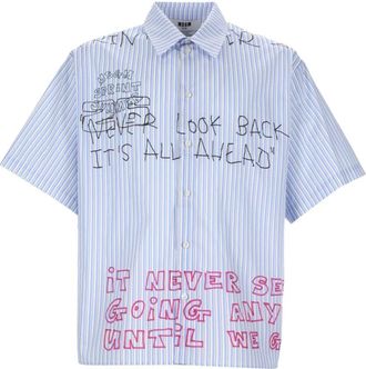 Msgm Msgm, Uomo, Magliette, Blu, M, new