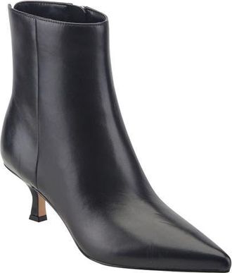 Marc Fisher Francy Kitten Heel Bootie in Black 001 at Nordstrom, Size 5.5