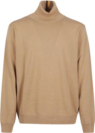 Paul Smith Beige High Neck Sweater