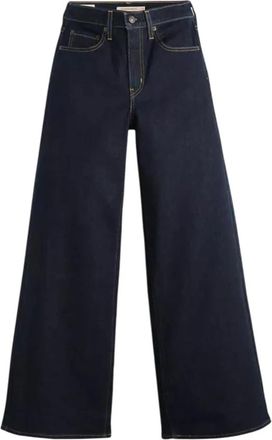 Levi's 728 High Rise Wide Leg Jeans - Dames - Loose Fit Jeans - Zwart - W31 - Katoen - Jeans