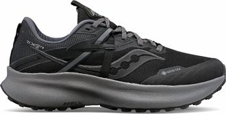 Saucony Womens Ride 15 Tr Gtx Shoe In Black/charcoal