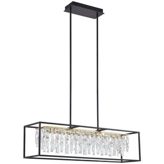 Lucande Lámpara colgante Kassi en Negro de Metal - Lucande