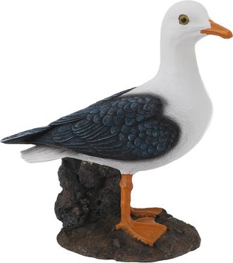 OEM Estatua De Gaviota De Resina, Figura De Ave Marina, Adorno De Estilo Mediterr&aacute;neo Para La Decoraci&oacute;n Del Hogar, Jard&iacute;n U Oficina, Sobre Una Base
