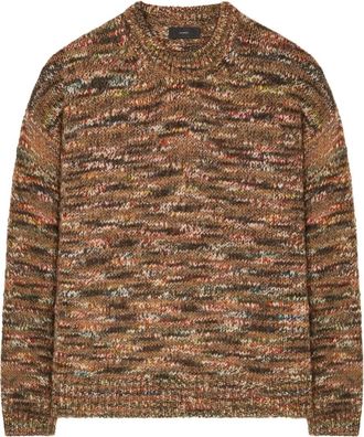 Alanui Maglione girocollo Grunge Beat - Marrone