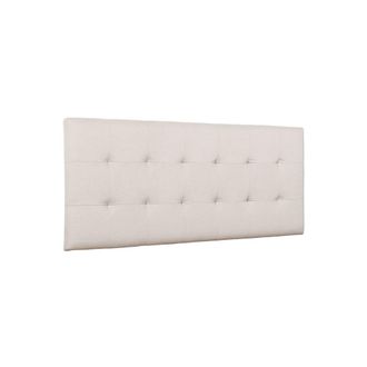 Klast Cabecero doble de tela beige 170 cm x 70 cm