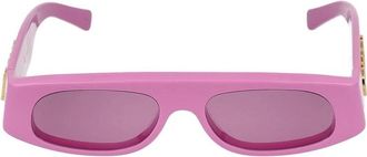 Gucci Roze Zonnebril Stijlvol Model - Dames - Accessoires - Roze - Maat: 51 MM