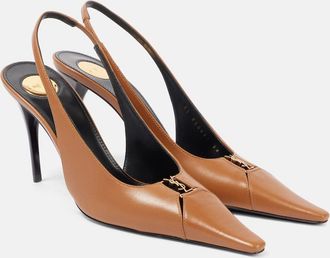 Saint Laurent Pumps slingback Babylone Breteuil 90 in pelle