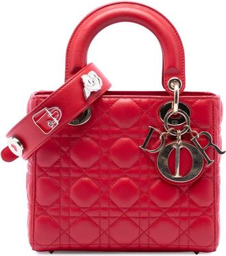 Dior Pre-owned Dior Small Lambskin Cannage My ABCDior Lady Satchel Ladies WXGST9D5ZQQT2BPI