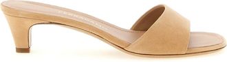 Ferragamo Beige Slip On Heels