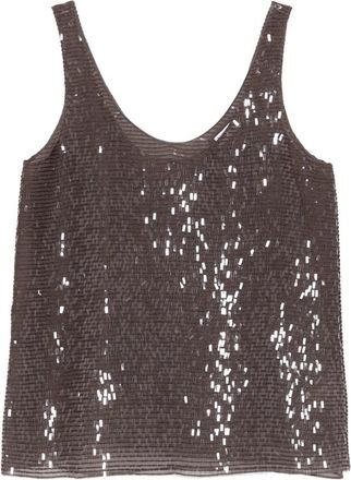 Brunello Cucinelli Sequin-embellished Top
