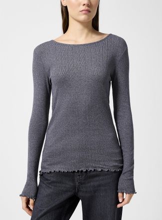 Skall Studio Womens Edie pointelle T-shirt