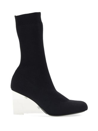 Alexander McQueen Black Slip On Boots