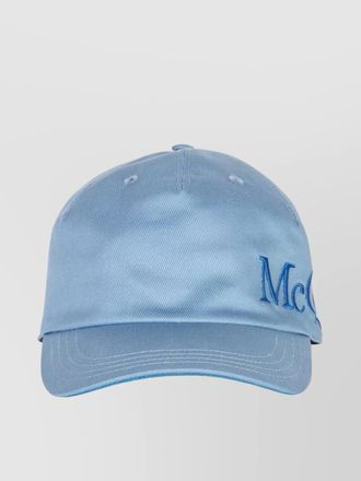 Alexander McQueen cotton baseball cap curved brim