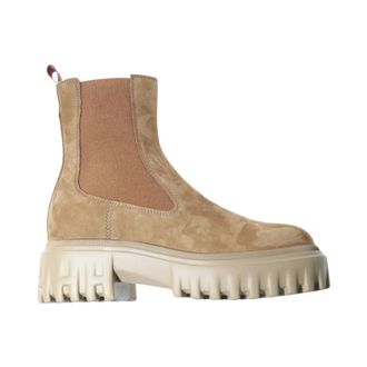 Hogan Chelsea Boots, female, Yellow, 5 UK, Italian Chelsea Boots in Suede