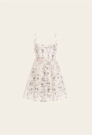 Agua Bendita Barbara Arena Mini Dress in Ivory at Nordstrom, Size X-Small