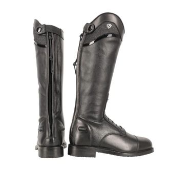 Hy Equestrian Atrani Leather Long Riding Boots in Black | Size: 11