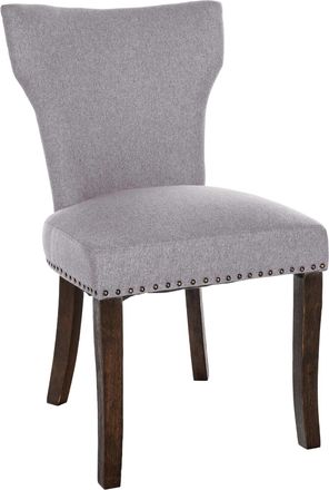 Clp Silla De Comedor Zadar En Tela Gris Antiguo Oscuro