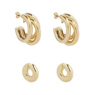 Paco Rabanne Earrings, female, Yellow, Size: ONE SIZE Jewel Earring Set
