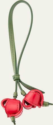 Jacquemus Les Cerises Origami Cherry Leather Bag Charm