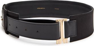 Victoria Beckham Tuxedo Wide Satin Belt - Black - 90 (UK 14 / XL)