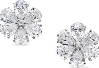 Anabela Chan Orecchini Diamond Flower - Argento
