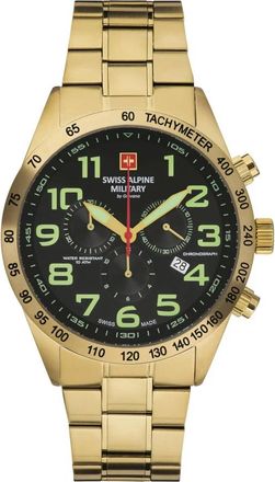 Swiss Alpine Military Wristwatch 7047.9114 - Heren - Horloges - Geel - ONE Size - Accessoires