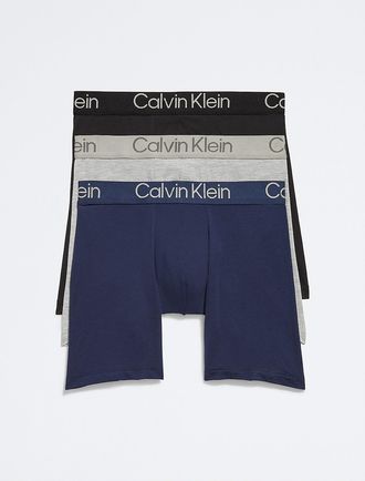 Calvin Klein Mens Ultra Soft Modern 3-Pack Boxer Brief - Multi - XL