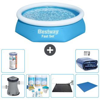 Bestway Piscina Bestway Fast Set Rotonda - 244x61 Cm - 8-pezzi S21406