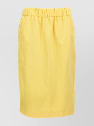 Dries Van Noten safya skirt with back slit and side pockets