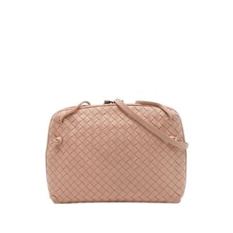 Bottega Veneta Pre-owned Nodini Crossbody Bag - Dames - Pre-owned - Roze - Maat: ONE Size Leer