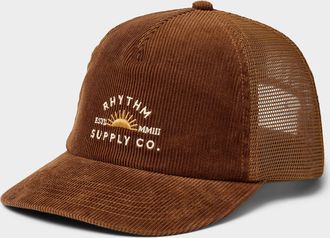 Rhythm Womens Corduroy trucker cap