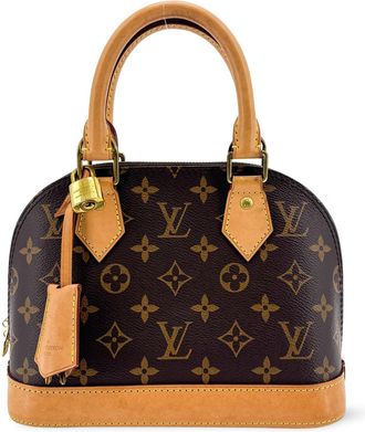 Louis Vuitton Alma Monogram Canvas Brown Canvas Handbag (Pre-Owned)