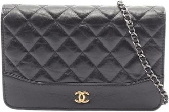 Chanel Pre-owned Gabrielle de Shiny Calfskin Borsa a Spalla - - Pre-owned - Donna - Nero - ONE SIZE